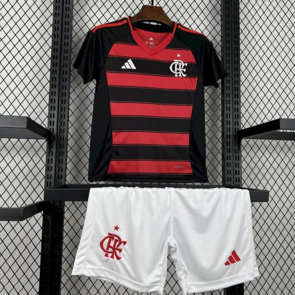 Flamengo 2025/26 Home Kids Kit - Image 3