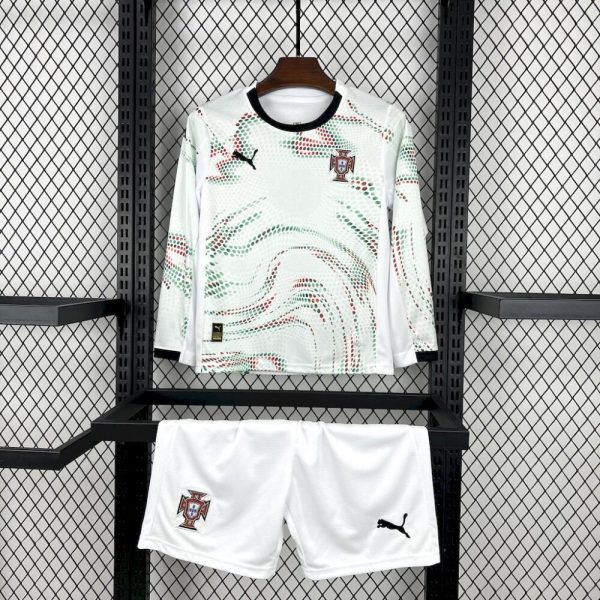 Portugal 2025/26 Away Long Sleeves Kids Kit