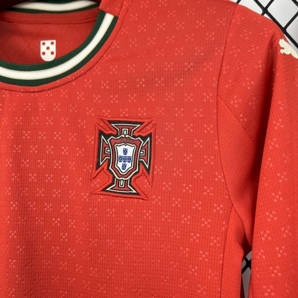 Portugal 2025/26 Home Long Sleeves Kids Kit - Image 5