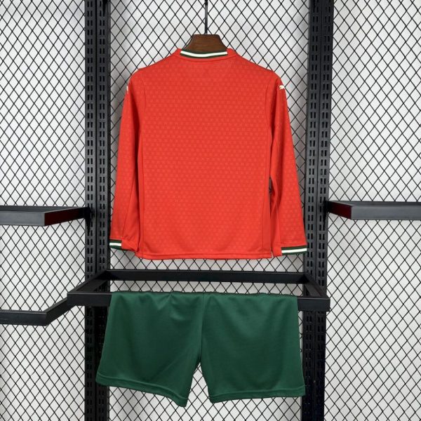 Portugal 2025/26 Home Long Sleeves Kids Kit - Image 2