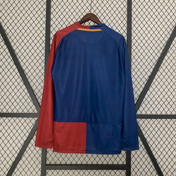 Barcelona 2008/09 Home Long Sleeves Retro Jersey - Image 2