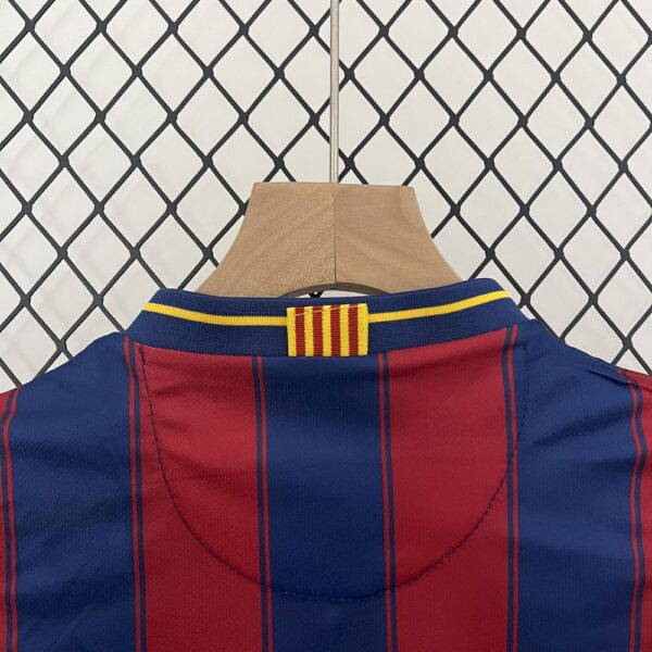 Barcelona 2009/10 Home Kids Retro Jersey And Shorts - Image 6