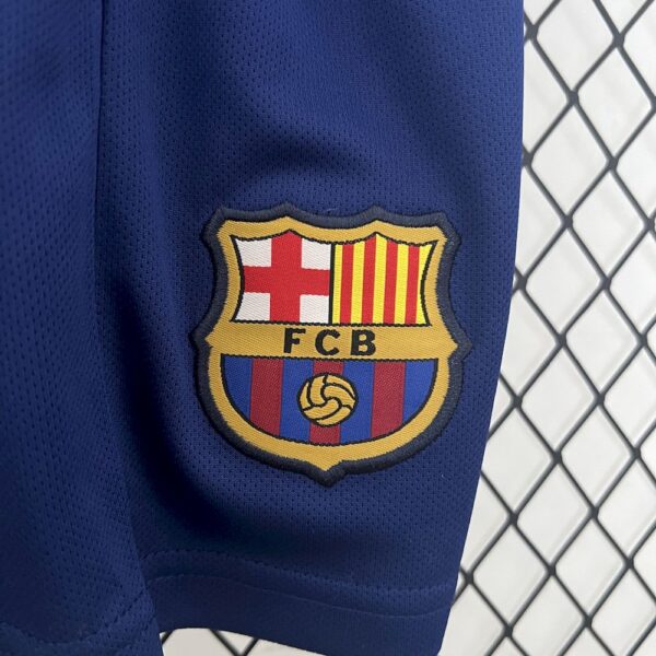 Barcelona 2013/14 Home Kids Retro Jersey And Shorts - Image 4