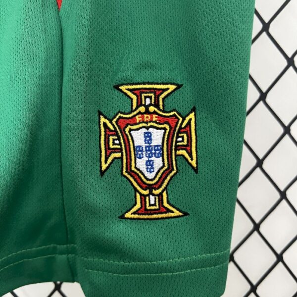 Portugal 2004 Home Kids Retro Jersey And Shorts - Image 5