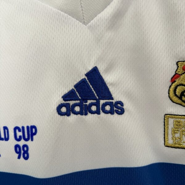 France 1998 Away Kids Retro Jersey And Shorts - Image 8