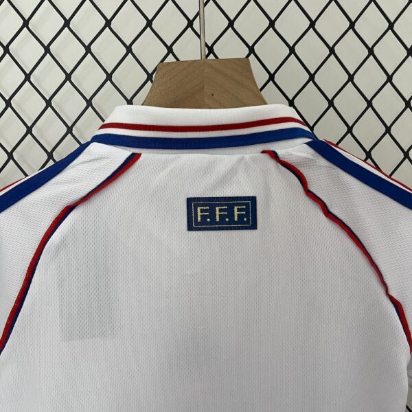 France 1998 Away Kids Retro Jersey And Shorts - Image 5