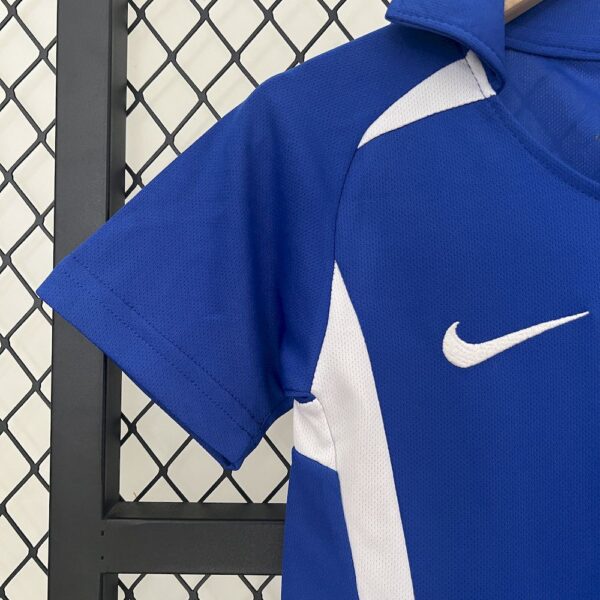 Brazil 2002 Away Kids Retro Jersey And Shorts - Image 8