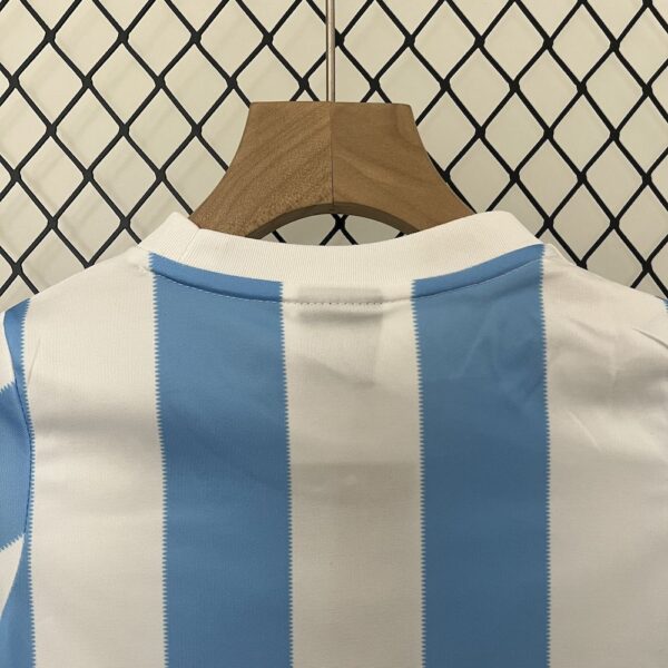 Argentina 1986 Home Kids Retro Jersey And Shorts - Image 8