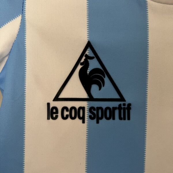 Argentina 1986 Home Kids Retro Jersey And Shorts - Image 5
