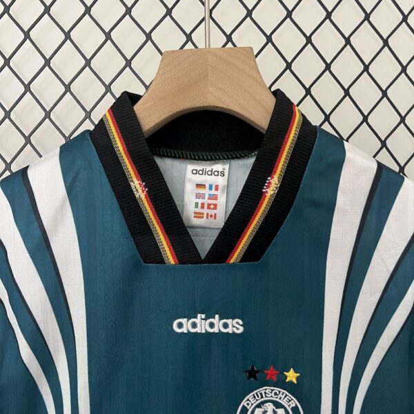 Germany 1996 Away Kids Retro Jersey And Shorts - Image 7