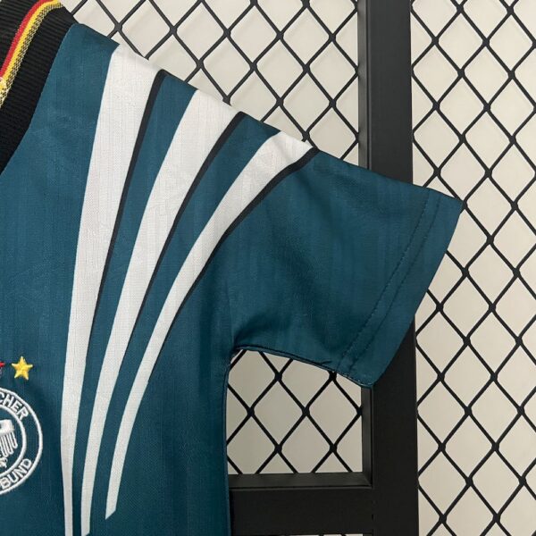 Germany 1996 Away Kids Retro Jersey And Shorts - Image 6