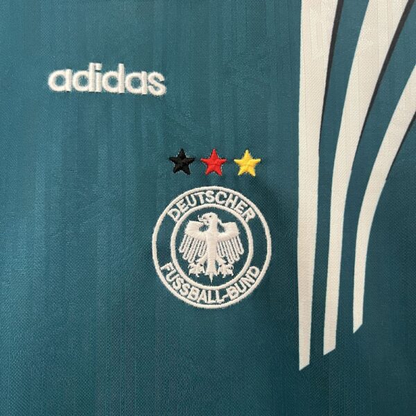 Germany 1996 Away Kids Retro Jersey And Shorts - Image 4