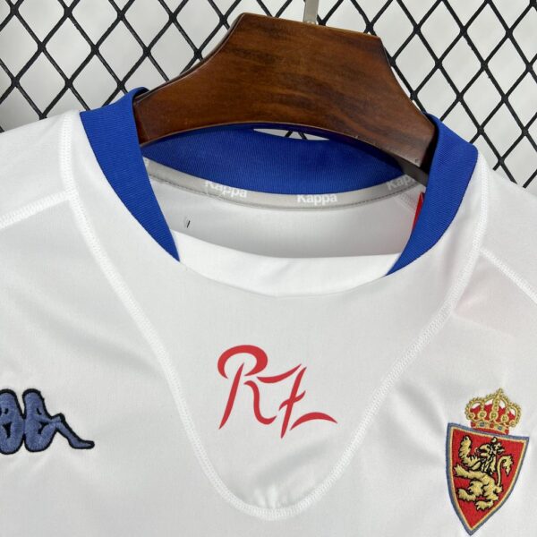 Real Zaragoza 2001/02 Home Retro Jersey - Image 6