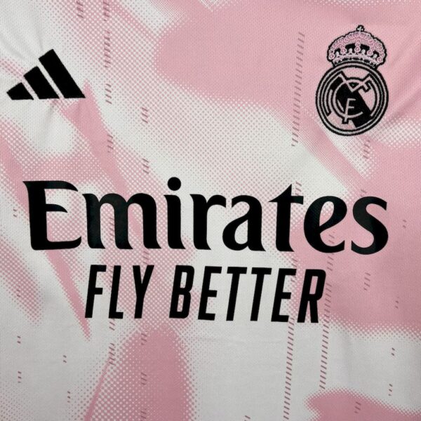 Real Madrid 2024/25 Special Edition Pink White Jersey - Image 6