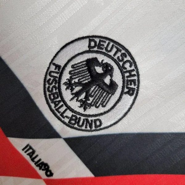 Germany 1992 Home Kids Retro Jersey And Shorts - Image 5