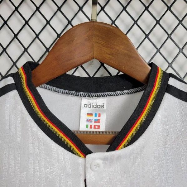 Germany 1996 Home Kids Retro Jersey And Shorts - Image 7