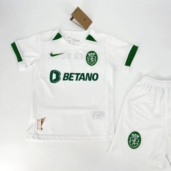 Sporting Cp 2023/24 European Special Cup Winners闅嗙倝 Cup Anniversary Kids Kit - Image 3