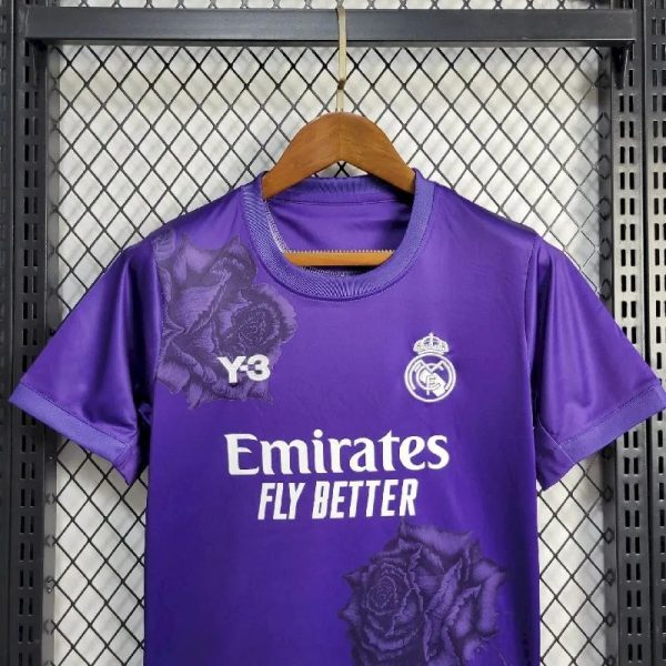 Real Madrid 2024/25 Y-3 Rose Special Edition Kids Kit - Image 2