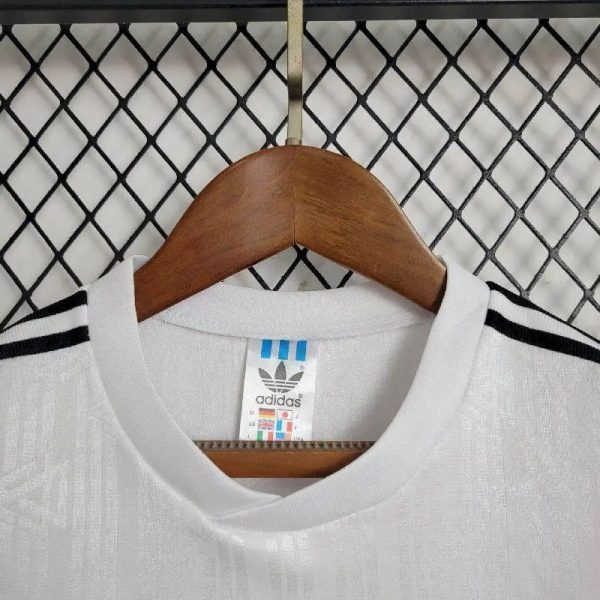 Germany 1992 Home Kids Retro Jersey And Shorts - Image 4