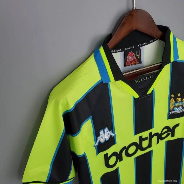 Manchester City 1998-99 Away Retro Jersey - Image 5