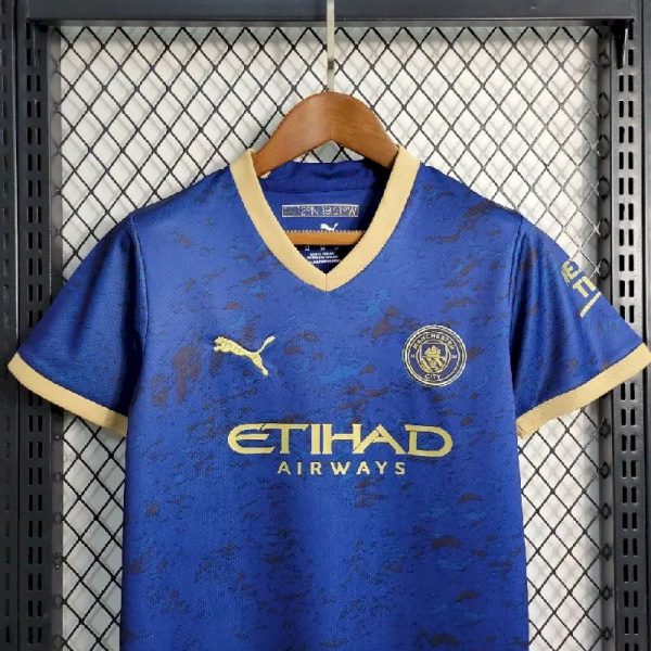 Manchester City 2023/24 Blue Special Edition Kids Kit - Image 2
