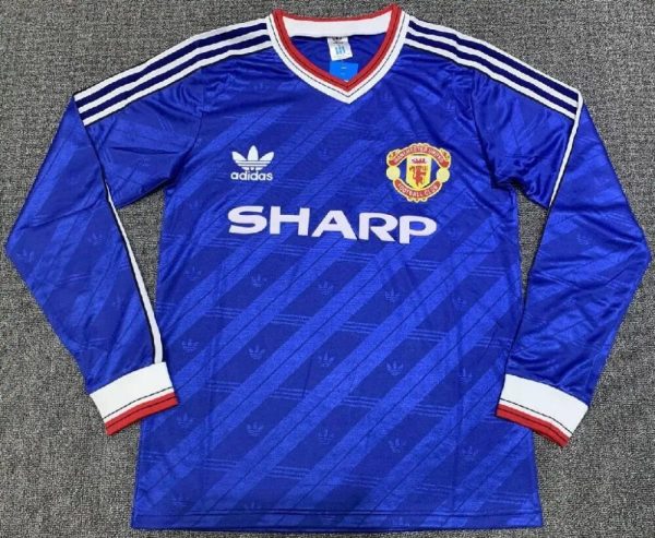 Manchester United 1986/88 Third Long Sleeves Retro Jersey