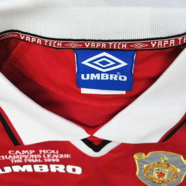 Manchester United 1999/00 Home Long Sleeves Retro Jersey - Image 2