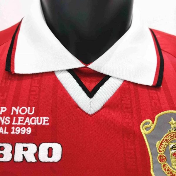 Manchester United 1999/00 Home Long Sleeves Retro Jersey - Image 3