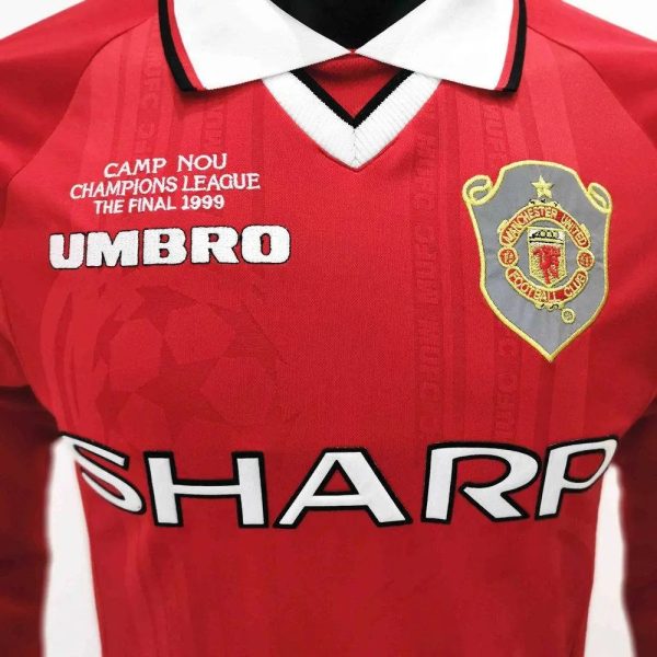 Manchester United 1999/00 Home Long Sleeves Retro Jersey - Image 4