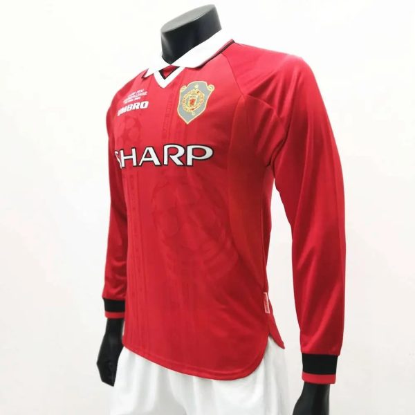 Manchester United 1999/00 Home Long Sleeves Retro Jersey - Image 6