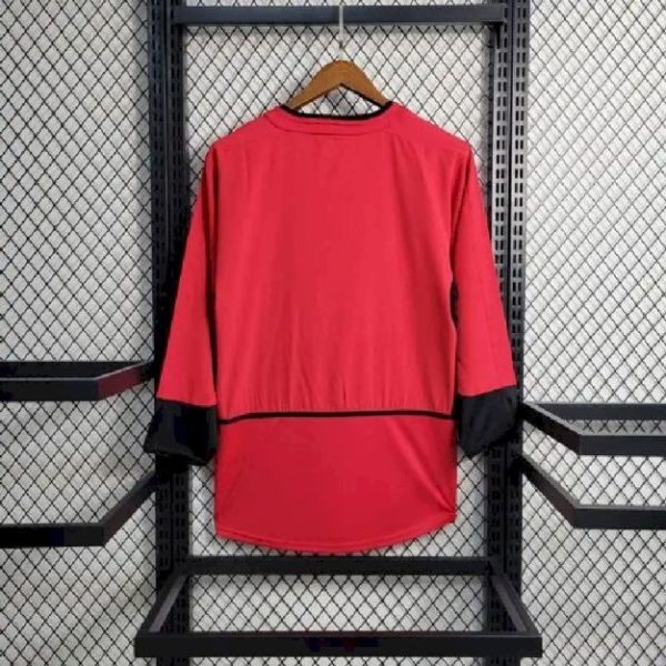 Manchester United 2002/04 Home Long Sleeve Retro Jersey - Image 7
