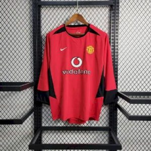 Manchester United 2002/04 Home Long Sleeve Retro Jersey