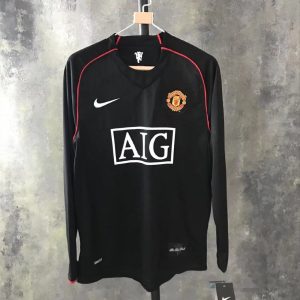 Manchester United 2007/08 Third Long Sleeves Retro Jersey