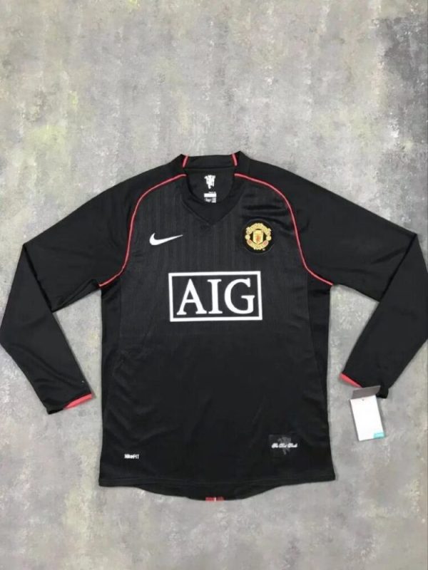 Manchester United 2007/08 Third Long Sleeves Retro Jersey - Image 4
