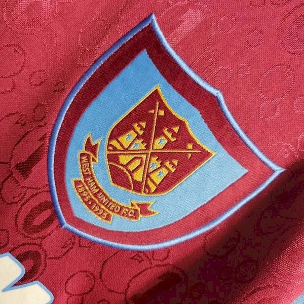 West Ham United 1995/97 Home Long Sleeves Retro Jersey - Image 5