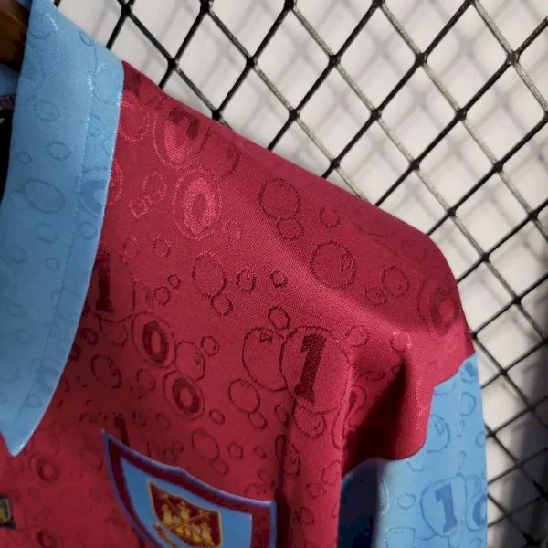 West Ham United 1995/97 Home Long Sleeves Retro Jersey - Image 6
