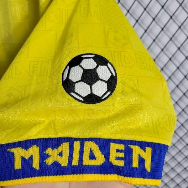 West Ham United 2008 Yellow Iron Maiden Edition Retro Jersey - Image 5