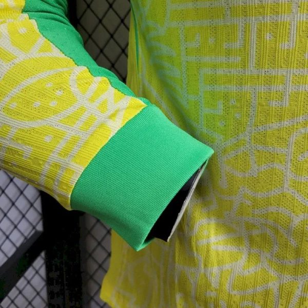 Brazil 2024/25 Home Long Sleeves Jersey Player Version - Image 5