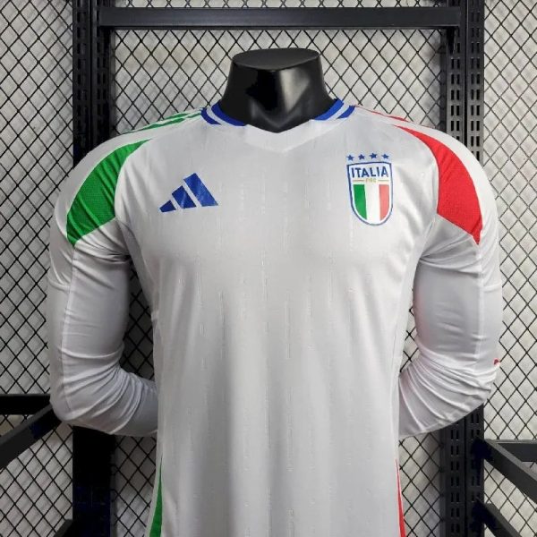 Italy 2024/25 Euro Away Long Sleeves Jersey Player Version - Image 2