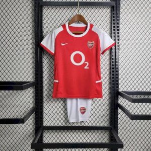 Arsenal 2002/04 Home Kids Retro Jersey And Shorts