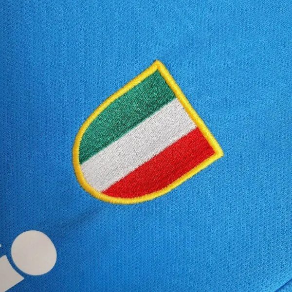 Napoli 1987/88 Home Kids Retro Jersey And Shorts - Image 3